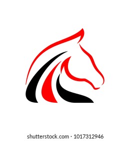 Vector Horse Design On White Background Stock Vector (Royalty Free ...