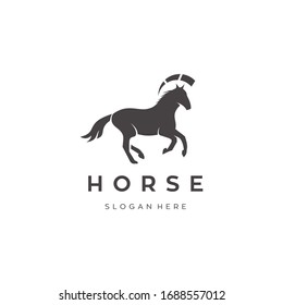 Horse logo template symbol for business. Horse racing logo