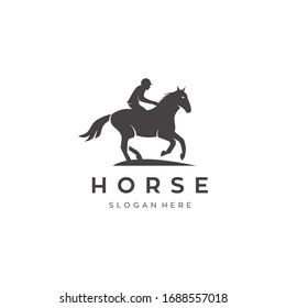 Horse logo template symbol for business. Horse racing logo