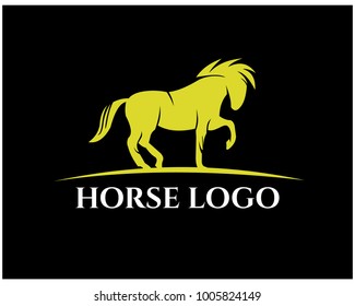 Horse logo template vector