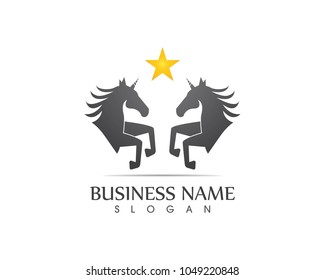 Horse Logo Template Vector
