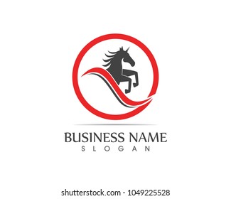 Horse Logo Template Vector
