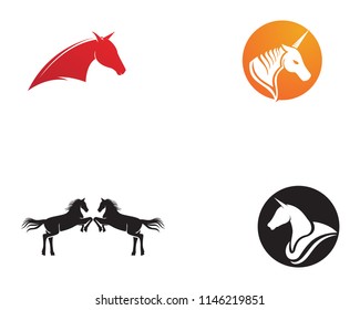 Horse Logo Template Vector
