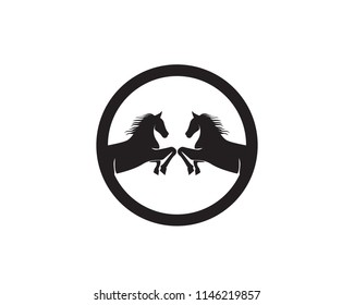 Horse Logo Template Vector
