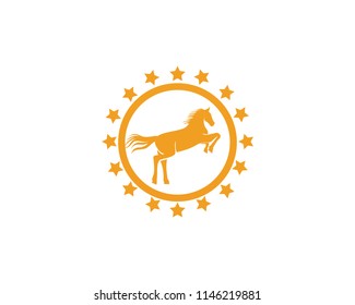 Horse Logo Template Vector