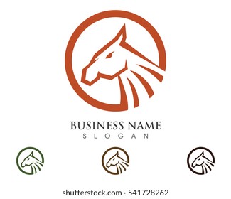 Horse Logo Template Vector