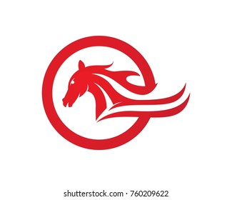 Horse Logo Template Vector