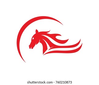 Horse Logo Template Vector