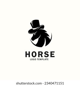 Horse logo template vector concept