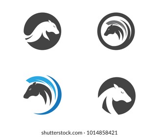 Horse Logo Template Vector icon illustration design