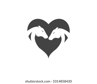 Horse Logo Template Vector icon illustration design