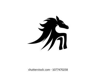 Horse Logo Template Vector icon illustration design