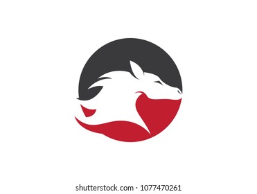 Horse Logo Template Vector icon illustration design