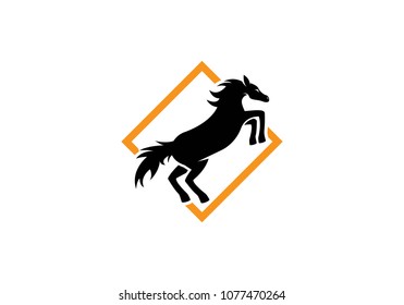 Horse Logo Template Vector icon illustration design