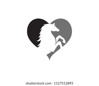 Horse Logo Template Vector icon illustration design