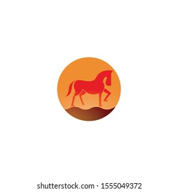 Horse logo template Vector icon design