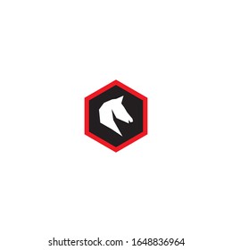 Diseño de ilustración de icono de la plantilla de logotipo de caballo