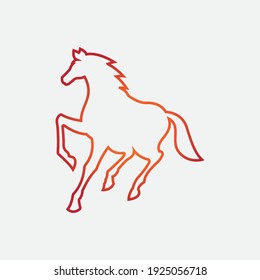 Horse Logo Template Vector icon illustration design