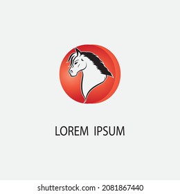 Horse Logo Template Vector icon illustration design