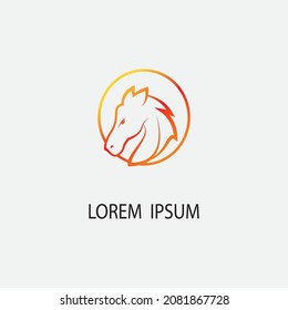 Horse Logo Template Vector icon illustration design