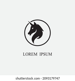 Horse Logo Template Vector icon illustration design