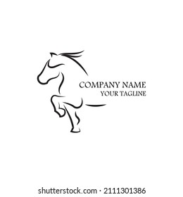 Horse Logo Template Vector icon illustration design