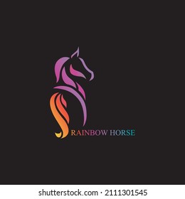 Horse Logo Template Vector icon illustration design