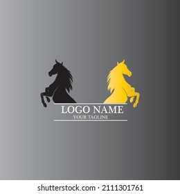 Horse Logo Template Vector icon illustration design