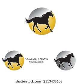 Horse Logo Template Vector icon illustration design