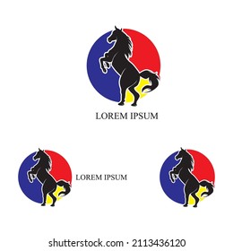 Horse Logo Template Vector icon illustration design