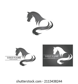 Horse Logo Template Vector icon illustration design