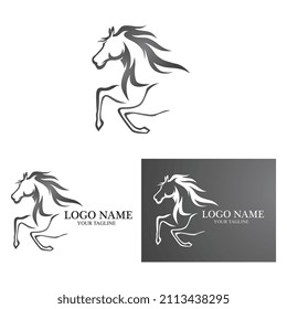 Horse Logo Template Vector icon illustration design