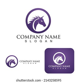 Horse Logo Template Vector icon illustration design