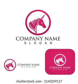 Horse Logo Template Vector icon illustration design