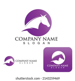 Horse Logo Template Vector icon illustration design