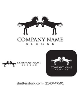 Horse Logo Template Vector icon illustration design