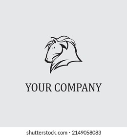 Horse Logo Template Vector icon illustration design