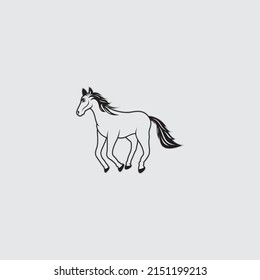 Horse Logo Template Vector icon illustration design