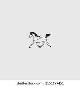 Horse Logo Template Vector icon illustration design