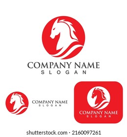 Horse Logo Template Vector icon illustration design