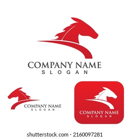 Horse Logo Template Vector icon illustration design