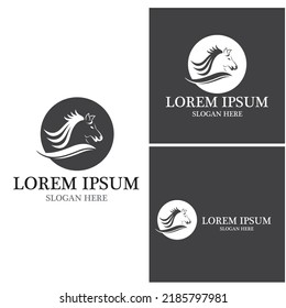 Horse Logo Template Vector icon illustration design