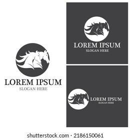 Horse Logo Template Vector icon illustration design