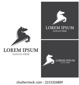 Horse Logo Template Vector icon illustration design