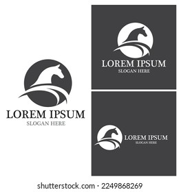 Horse Logo Template Vector icon illustration design