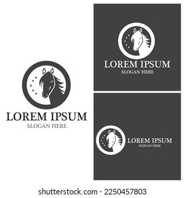 Horse Logo Template Vector icon illustration design