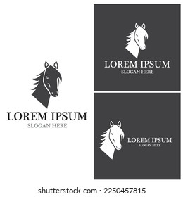 Horse Logo Template Vector icon illustration design