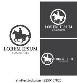 Horse Logo Template Vector icon illustration design