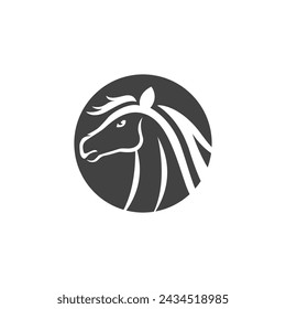 Caballo Logo Plantilla Vector icono ilustración diseño