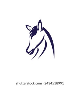 Horse Logo Template Vector icon illustration design